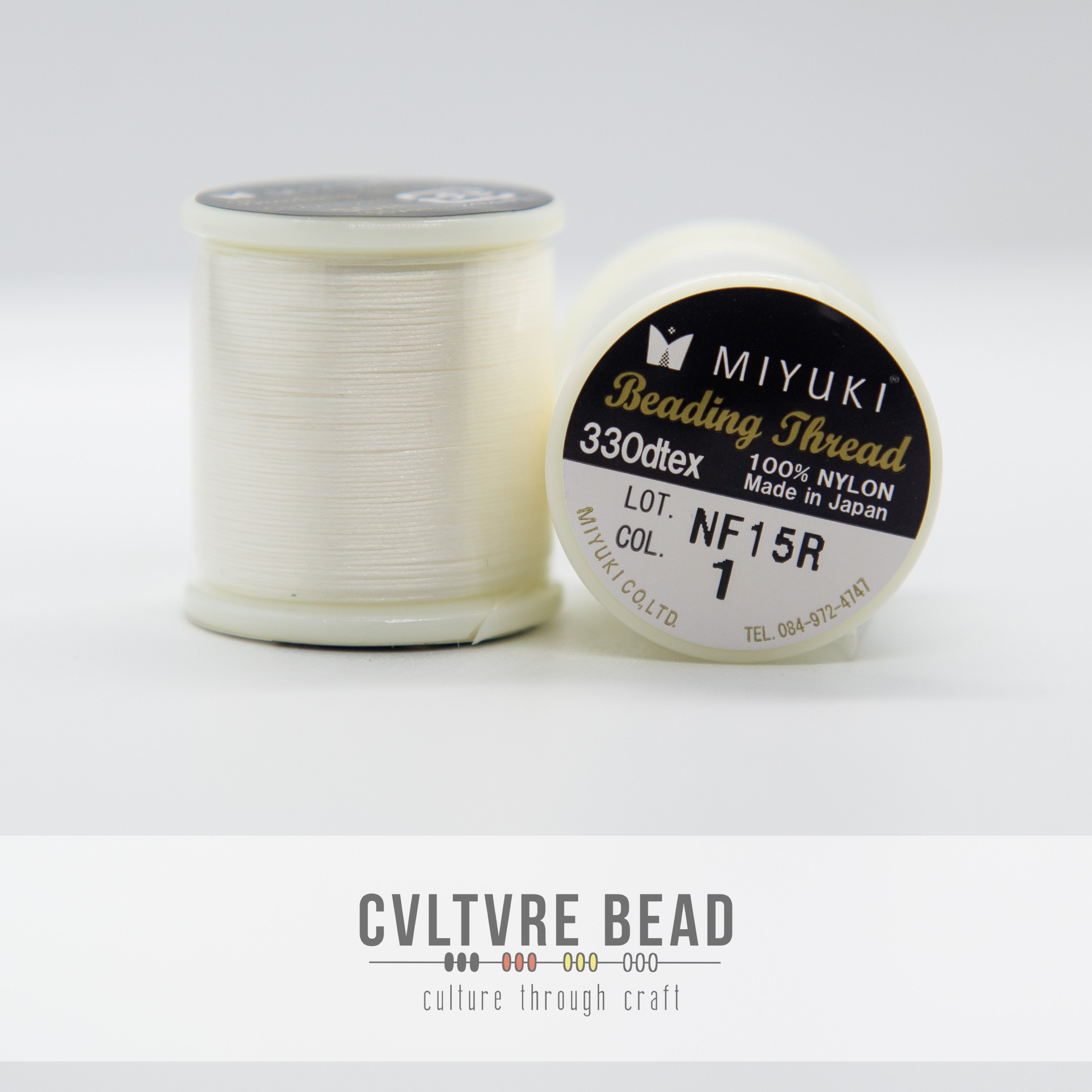 Miyuki Beading Thread - B - White (50m)